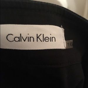 Calvin Klein Woman Button Front Black Dress